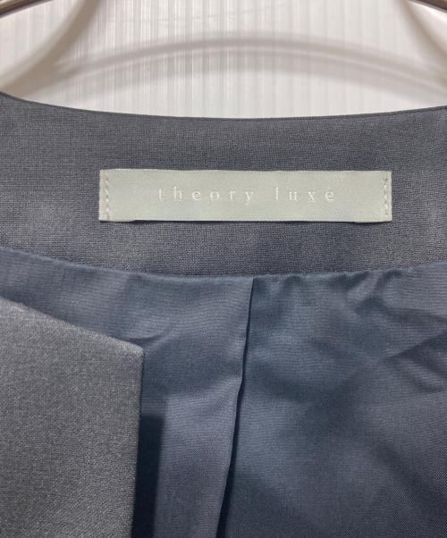 theory（セオリー）theory (セオリー) エグゼクティブノーカラージャケット ブラック サイズ:36の古着・服飾アイテム