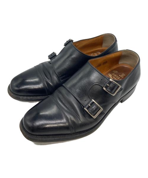 SCOTCH GRAIN（スコッチグレイン）SCOTCH GRAIN (スコッチグレイン) ダブルモンクストラップシューズ ブラック サイズ:25.5の古着・服飾アイテム