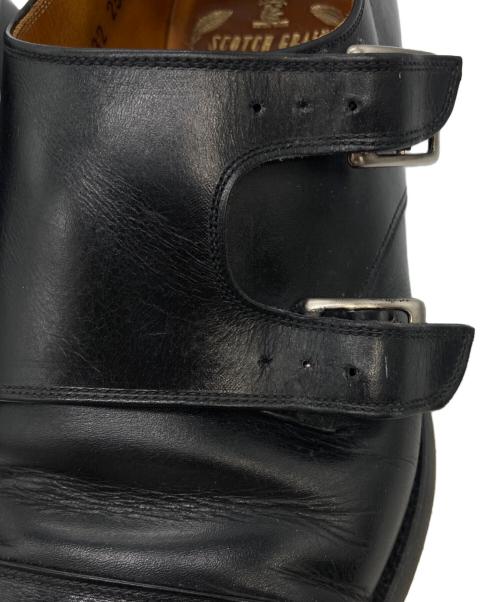SCOTCH GRAIN（スコッチグレイン）SCOTCH GRAIN (スコッチグレイン) ダブルモンクストラップシューズ ブラック サイズ:25.5の古着・服飾アイテム
