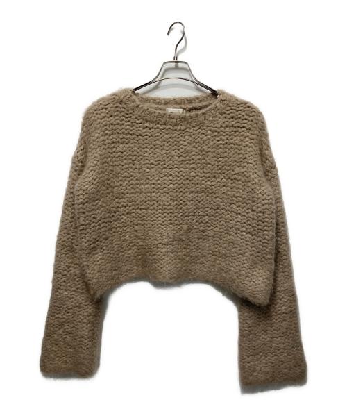 Drawing Numbers（ドローイングナンバーズ）Drawing Numbers (ドローイングナンバーズ) カシミヤローゲージニット ベージュ サイズ:38の古着・服飾アイテム