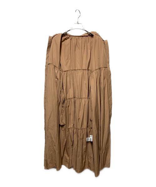 machatt（マチャット）machatt (マチャット) リボンバックティアードドレスワンピース ベージュ サイズ:freeの古着・服飾アイテム