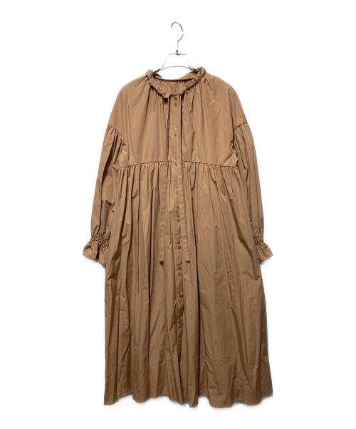 machatt（マチャット）machatt (マチャット) リボンバックティアードドレスワンピース ベージュ サイズ:freeの古着・服飾アイテム