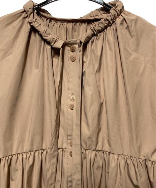 machatt（マチャット）machatt (マチャット) リボンバックティアードドレスワンピース ベージュ サイズ:freeの古着・服飾アイテム