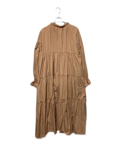 machatt（マチャット）machatt (マチャット) リボンバックティアードドレスワンピース ベージュ サイズ:freeの古着・服飾アイテム