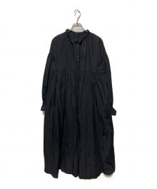 machatt（マチャット）の古着「リボンバックティアードドレスワンピース」｜ブラック