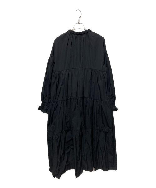 machatt（マチャット）machatt (マチャット) リボンバックティアードドレスワンピース ブラック サイズ:FREEの古着・服飾アイテム
