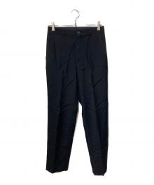 noir kei ninomiya（ノワール ケイ ニノミヤ）の古着「ウールモヘヤドスキンパンツ」｜ブラック