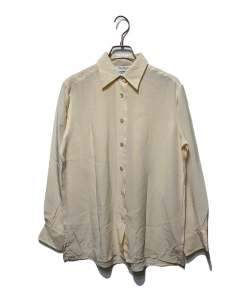 MaxMara（マックスマーラ）MaxMara (マックスマーラ) シルクシャツ ベージュ サイズ:38の古着・服飾アイテム