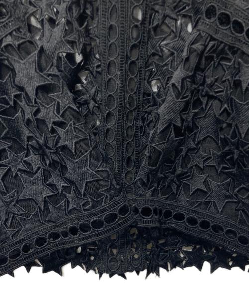 Diagram GRACE CONTINENTAL（ダイアグラム グレースコンチネンタル）Diagram GRACE CONTINENTAL (ダイアグラム グレースコンチネンタル) スターレーストップ ブラック サイズ:38の古着・服飾アイテム