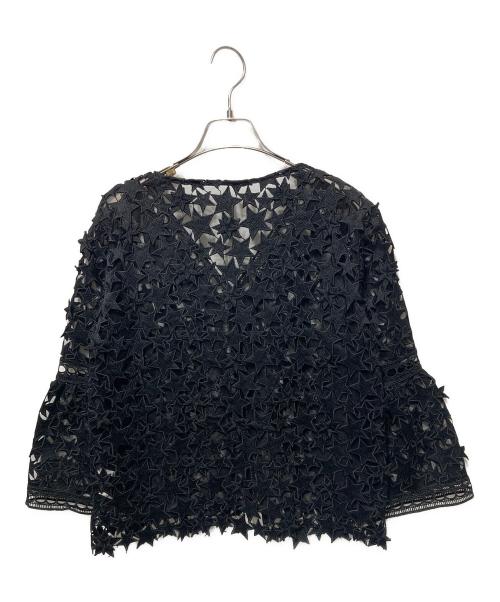 Diagram GRACE CONTINENTAL（ダイアグラム グレースコンチネンタル）Diagram GRACE CONTINENTAL (ダイアグラム グレースコンチネンタル) スターレーストップ ブラック サイズ:38の古着・服飾アイテム