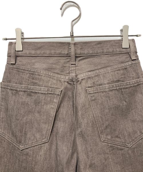 AURALEE（オーラリー）AURALEE (オーラリー) HARD TWIST BROWN DENIM 5P PANTS ブラウン サイズ:25の古着・服飾アイテム