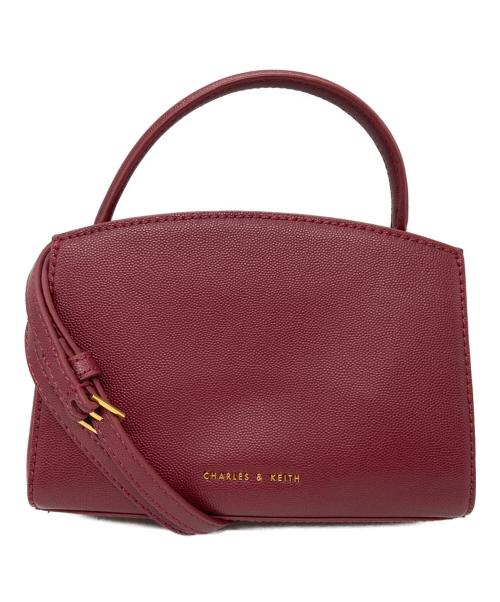 CHARLES & KEITH（チャールズアンドキース）CHARLES & KEITH (チャールズアンドキース) ミニショルダーバッグ レッドの古着・服飾アイテム