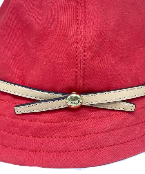 COACH（コーチ）COACH (コーチ) ハット レッドの古着・服飾アイテム