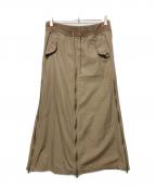 goaゴア）の古着「ギミックジップスカート」｜ブラウン