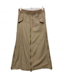 goa（ゴア）の古着「ギミックジップスカート」｜ブラウン