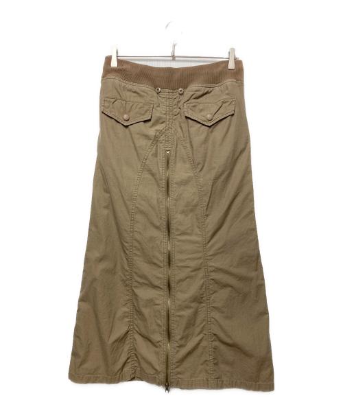 goa（ゴア）goa (ゴア) ギミックジップスカート ブラウン サイズ:Ｓの古着・服飾アイテム
