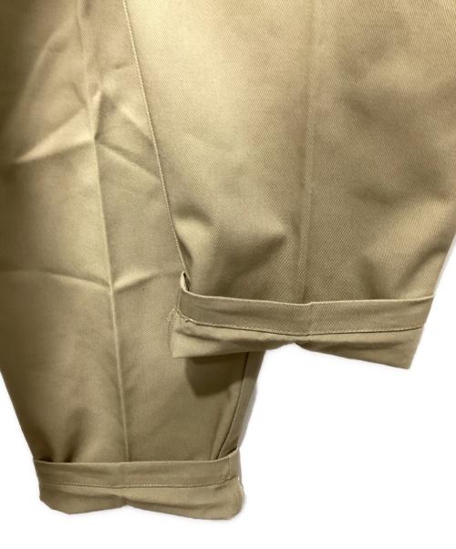 Dickies（ディッキーズ）Dickies (ディッキーズ) ok.soon (オクスン) 2tuck tapered chino pants ベージュ サイズ:Ｌの古着・服飾アイテム
