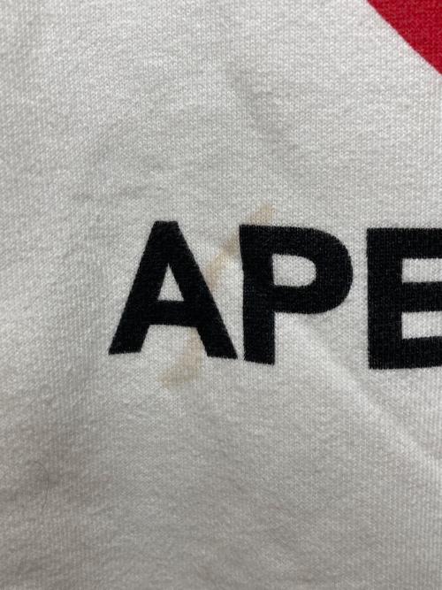 A BATHING APE（アベイシングエイプ）A BATHING APE (アベイシングエイプ) プリントスウェット ホワイト サイズ:Ｍの古着・服飾アイテム