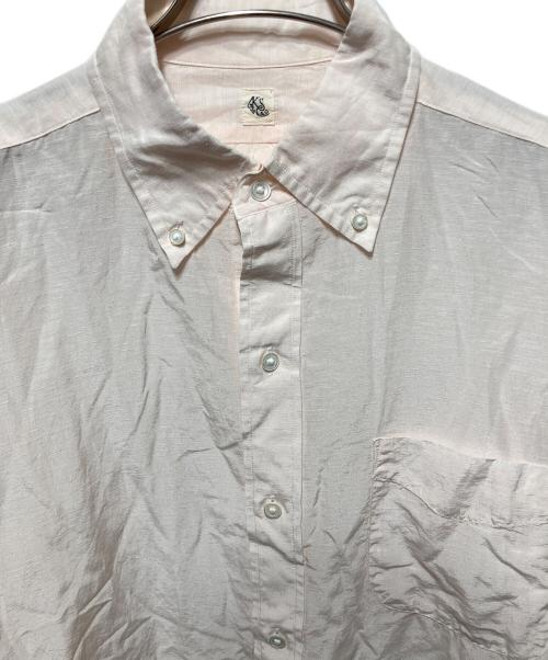 KAPTAIN SUNSHINE（キャプテンサンシャイン）KAPTAIN SUNSHINE (キャプテンサンシャイン) シルクリネンコットンシャツ ピンク サイズ:40の古着・服飾アイテム