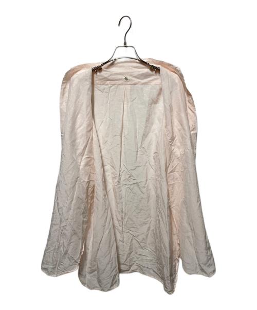 KAPTAIN SUNSHINE（キャプテンサンシャイン）KAPTAIN SUNSHINE (キャプテンサンシャイン) シルクリネンコットンシャツ ピンク サイズ:40の古着・服飾アイテム