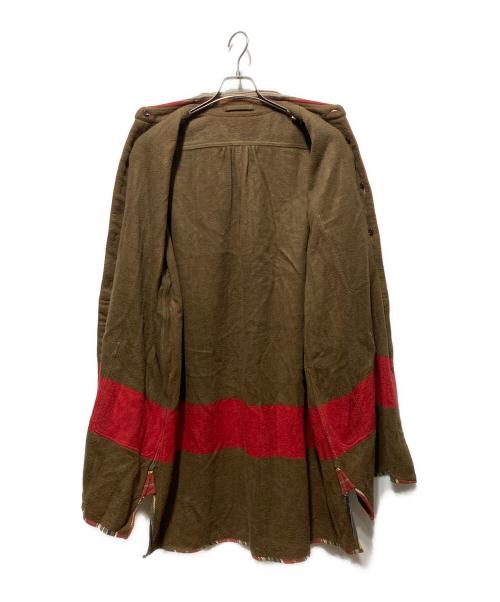 NIGEL CABOURN（ナイジェルケーボン）NIGEL CABOURN (ナイジェルケーボン) リバーシブル フランネル ブランケットシャツ レッド サイズ:50の古着・服飾アイテム