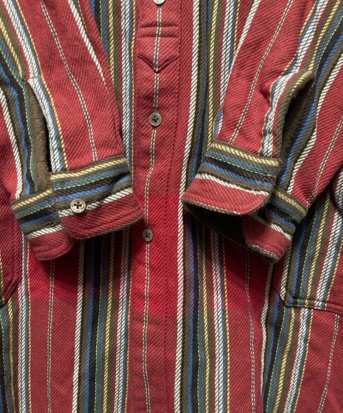 NIGEL CABOURN（ナイジェルケーボン）NIGEL CABOURN (ナイジェルケーボン) リバーシブル フランネル ブランケットシャツ レッド サイズ:50の古着・服飾アイテム