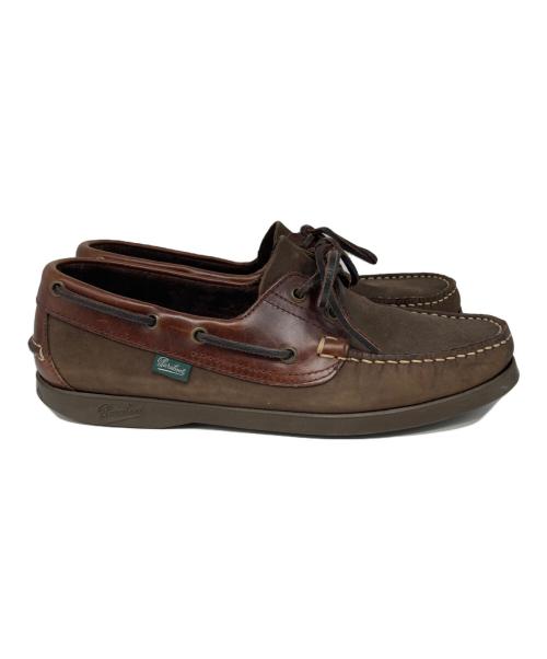 PARABOOT（パラブーツ）PARABOOT (パラブーツ) デッキシューズ ブラウン サイズ:7.5の古着・服飾アイテム