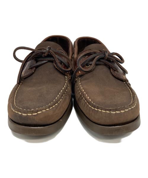 PARABOOT（パラブーツ）PARABOOT (パラブーツ) デッキシューズ ブラウン サイズ:7.5の古着・服飾アイテム