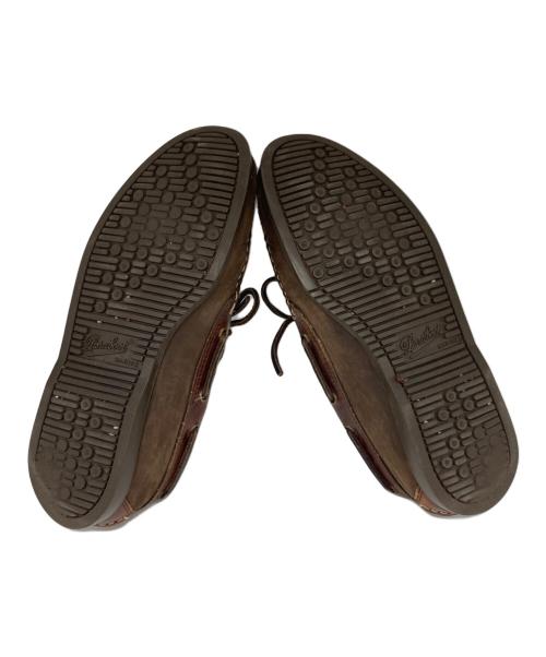 PARABOOT（パラブーツ）PARABOOT (パラブーツ) デッキシューズ ブラウン サイズ:7.5の古着・服飾アイテム