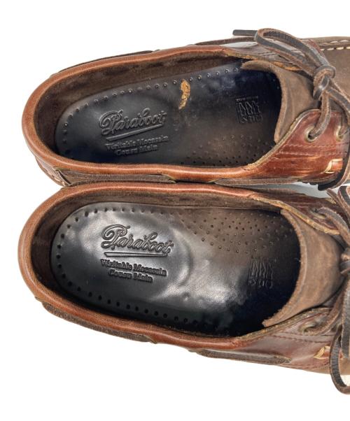 PARABOOT（パラブーツ）PARABOOT (パラブーツ) デッキシューズ ブラウン サイズ:7.5の古着・服飾アイテム