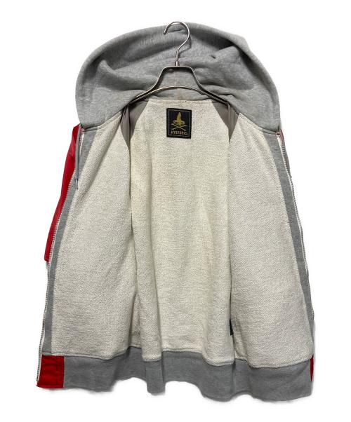 Hysteric Glamour（ヒステリックグラマー）Hysteric Glamour (ヒステリックグラマー) ナイロン切替フードジャケット レッド サイズ:Ｓの古着・服飾アイテム