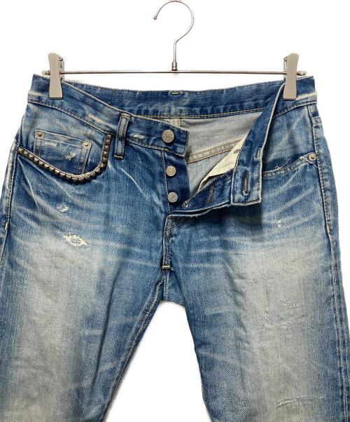 Hysteric Glamour（ヒステリックグラマー）Hysteric Glamour (ヒステリックグラマー) スタッズデニムパンツ インディゴ サイズ:30の古着・服飾アイテム