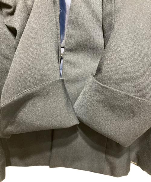 RUIRUE BOUTIQUE（ルイルエブティック）RUIRUE BOUTIQUE (ルイルエブティック) ペプラムジャケット＆シフォンセットアップ ネイビー サイズ:Mの古着・服飾アイテム