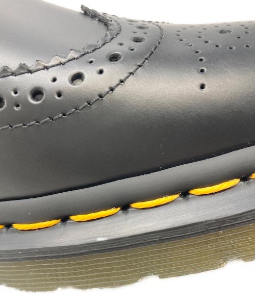 Dr.Martens（ドクターマーチン）Dr.Martens (ドクターマーチン) イエローステッチブローグシューズ ブラック サイズ:27.0の古着・服飾アイテム