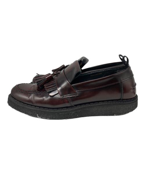 GEORGE COX（ジョージコックス）GEORGE COX (ジョージコックス) FRED PERRY (フレッドペリー) Tassel Loafer Leather ブラウン サイズ:4の古着・服飾アイテム