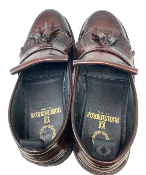 GEORGE COX（ジョージコックス）GEORGE COX (ジョージコックス) FRED PERRY (フレッドペリー) Tassel Loafer Leather ブラウン サイズ:4の古着・服飾アイテム