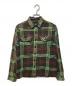 Patagoniaパタゴニア）の古着「フィヨルドフランネルシャツ」｜グリーン×イエロー