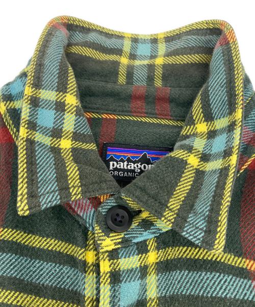 Patagonia（パタゴニア）Patagonia (パタゴニア) フィヨルドフランネルシャツ グリーン×イエロー サイズ:Ｓの古着・服飾アイテム