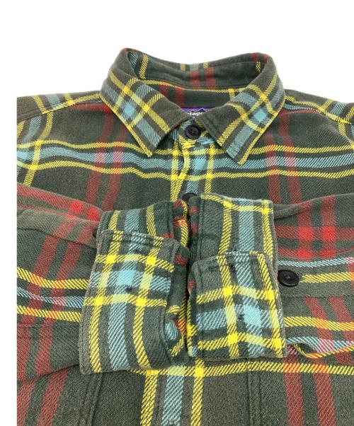 Patagonia（パタゴニア）Patagonia (パタゴニア) フィヨルドフランネルシャツ グリーン×イエロー サイズ:Ｓの古着・服飾アイテム