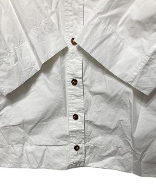 GANNI（ガニー）GANNI (ガニー) Cotton Poplin Collared Blouse ホワイト サイズ:freeの古着・服飾アイテム