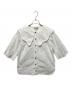 GANNI（ガニー）の古着「Cotton Poplin Collared Blouse」｜ホワイト