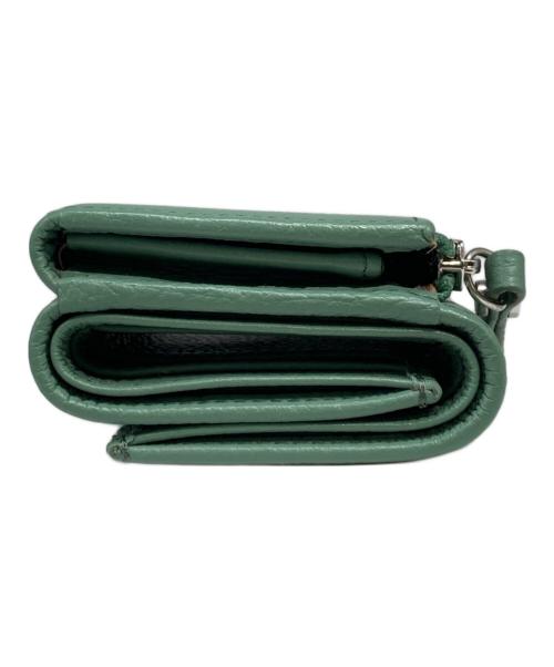 GIANNI CHIARINI（ジャンニ キアリーニ）GIANNI CHIARINI (ジャンニ キアリーニ) 3つ折り財布 グリーンの古着・服飾アイテム