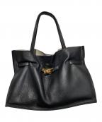 VIOLAd'OROヴィオラドーロ）の古着「イタリアンWフェイスレザー トートバッグ」