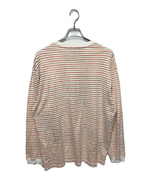 SUPREME（シュプリーム）SUPREME (シュプリーム) Thin Stripe L/S Top オレンジ サイズ:Mの古着・服飾アイテム