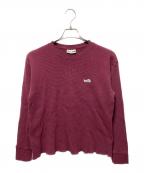 FRUIT OF THE LOOM×CAR SARVICEフルーツオブザルーム×カーサービス）の古着「サーマルカットソー」｜ボルドー