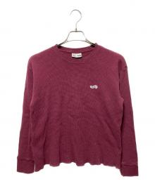 FRUIT OF THE LOOM×CAR SARVICE（フルーツオブザルーム×カーサービス）の古着「サーマルカットソー」｜ボルドー