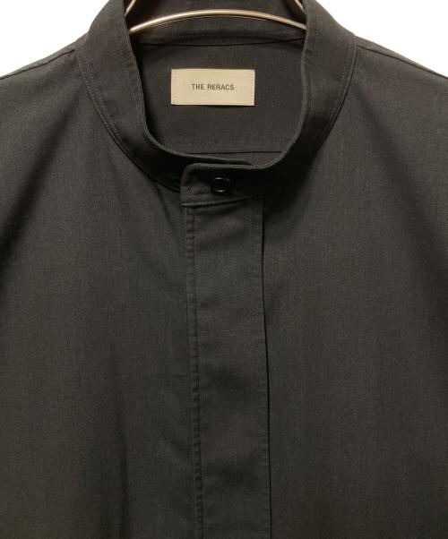 THE RERACS（ザ リラクス）THE RERACS (ザ リラクス) バンドカラーシャツ ブラック サイズ:46の古着・服飾アイテム