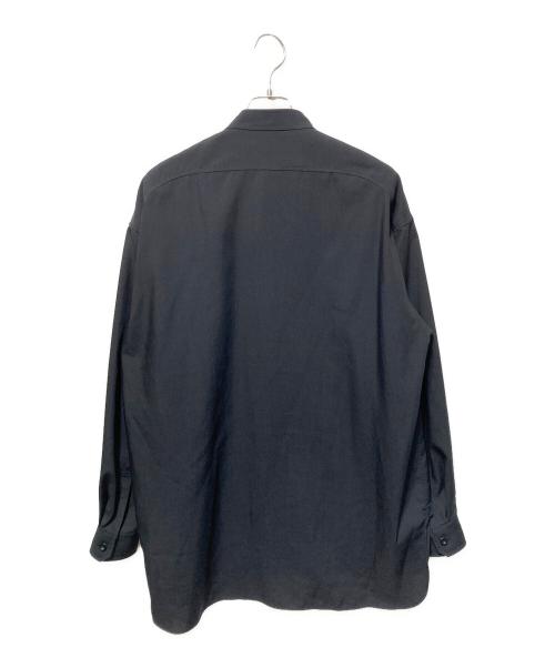 THE RERACS（ザ リラクス）THE RERACS (ザ リラクス) バンドカラーシャツ ブラック サイズ:46の古着・服飾アイテム