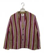 Pilgrim Surf+Supplyピルグリム サーフサプライ）の古着「カノア ニット カーディガン」｜グレー×パープル