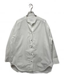SHIPS any（シップスエニィ）の古着「REPREVE バンド カラー シャツ」｜ホワイト
